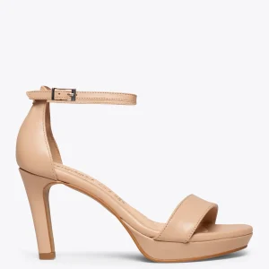 Sandalias De Tacón<miMaO Fiesta Sandalia Con Plataforma Elegante Nude