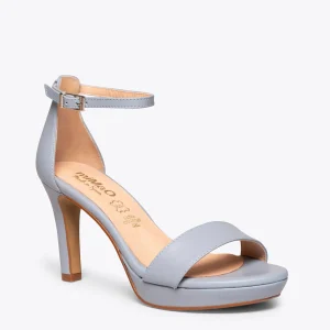 Sandalias De Tacón<miMaO Fiesta Sandalia Con Plataforma Elegante Gris Azulado