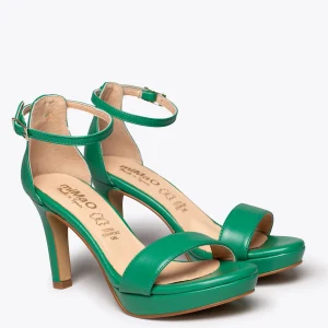 Sandalias De Tacón<miMaO Fiesta Sandalia Con Plataforma Elegante Verde