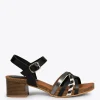 Sandalias De Tacón<miMaO Flex Sandalias Comodas Con Tacón Bio Cebra
