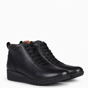 Botines De Mujer<miMaO Flexy - Zapatillas Abotinadas De Napa Negro