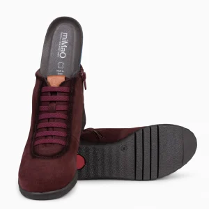 Botines De Mujer<miMaO Flexy - Zapatillas Abotinadas Burdeos