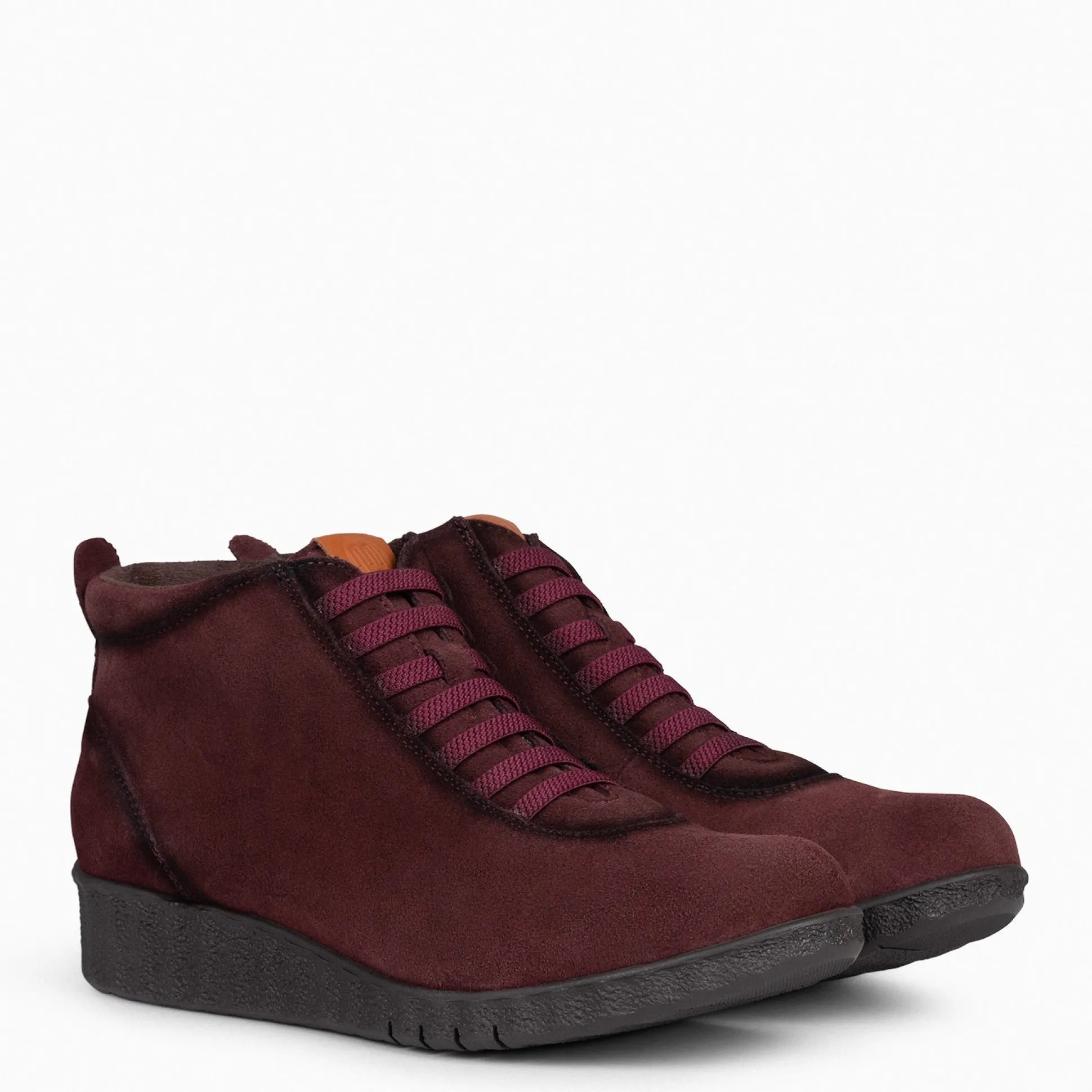 flexy__zapatillas_abotina_2.webp Botines De Mujer<miMaO Flexy - Zapatillas Abotinadas Burdeos