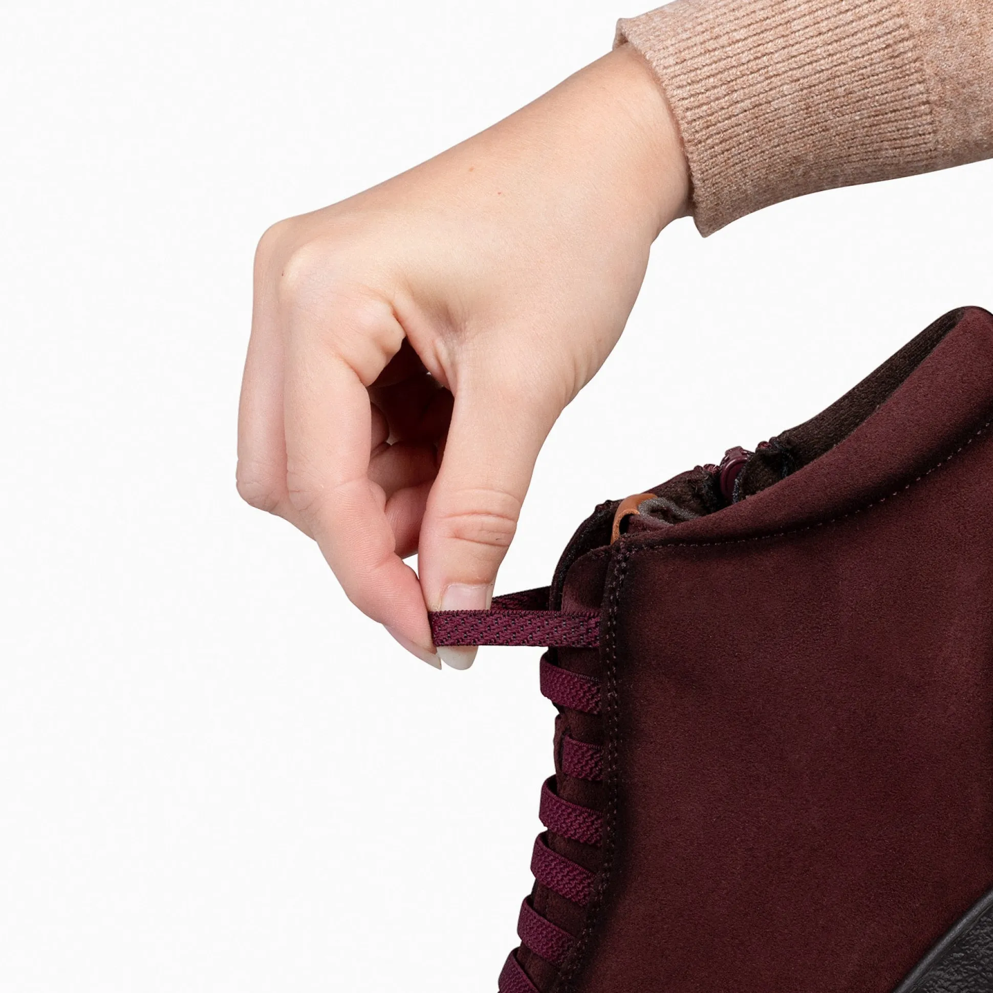 flexy__zapatillas_abotina_6.webp Botines De Mujer<miMaO Flexy - Zapatillas Abotinadas Burdeos