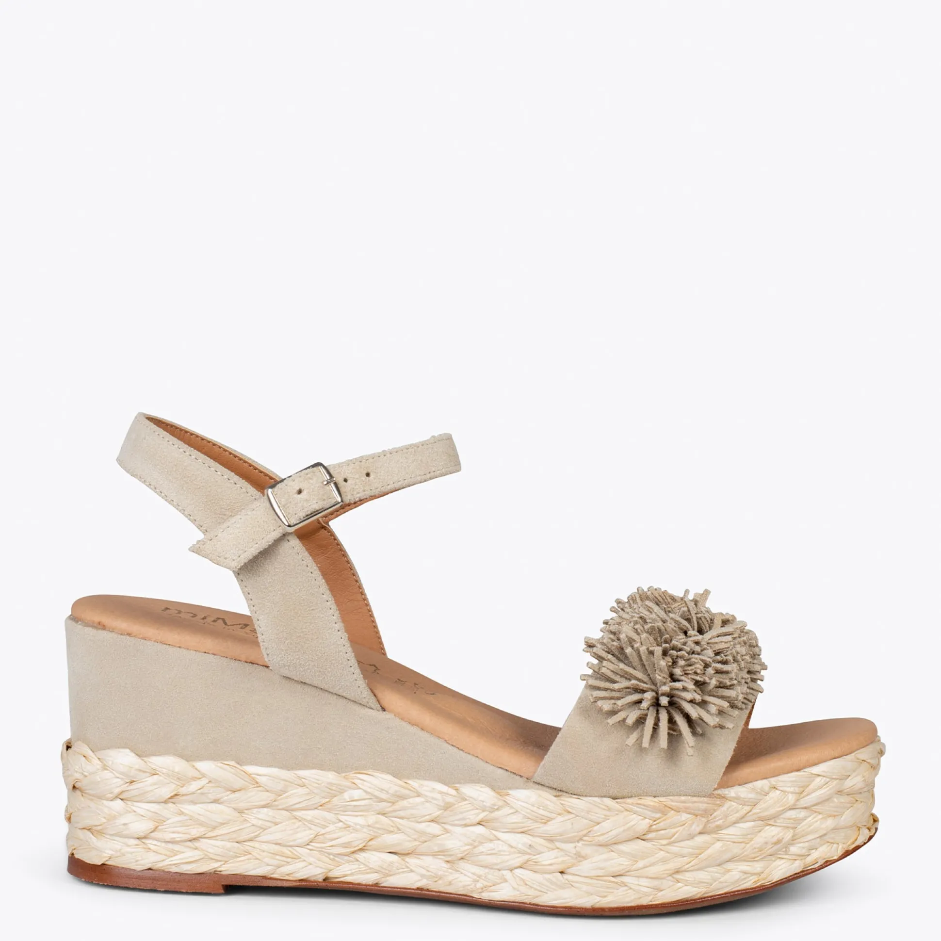 flower__cunas_forradas_de_0-8.webp Esparto Y Alpargatas<miMaO Flower – Cunas Forradas De Rafia Con Pompon Taupe