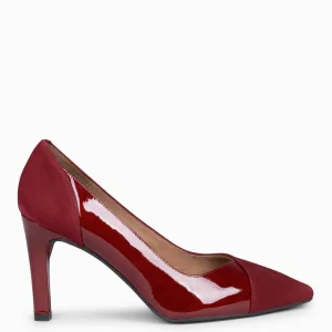 Zapatos De Fiesta<miMaO Glam – Zapatos Elegantes De Tacón Alto Burdeos Charol