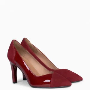 Zapatos De Fiesta<miMaO Glam – Zapatos Elegantes De Tacón Alto Burdeos Charol