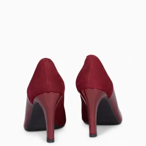 Zapatos De Fiesta<miMaO Glam – Zapatos Elegantes De Tacón Alto Burdeos Charol