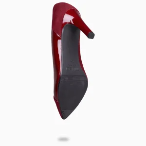 Zapatos De Fiesta<miMaO Glam – Zapatos Elegantes De Tacón Alto Burdeos Charol