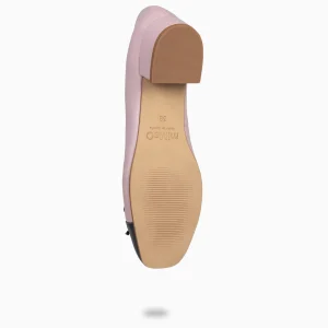 Mocasines Y Blucher<miMaO Glamour – Bailarinas Con Tacón Y Puntera De Charol Nude