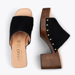 Sandalias De Tacón<miMaO Holiday – Zuecos Con Tacón Y Plataforma Negro