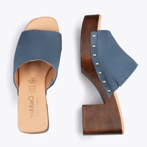 Sandalias De Tacón<miMaO Holiday – Zuecos Con Tacón Y Plataforma Azul