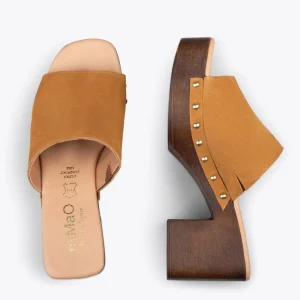 Sandalias De Tacón<miMaO Holiday – Zuecos Con Tacón Y Plataforma Whisky