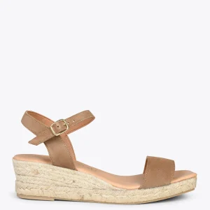 Esparto Y Alpargatas<miMaO Jerez – Sandalias De Esparto Y Piel Taupe