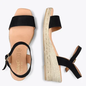 Esparto Y Alpargatas<miMaO Jerez – Sandalias De Esparto Y Piel Negro