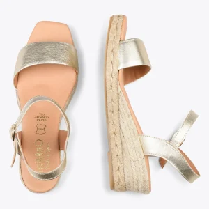 Esparto Y Alpargatas<miMaO Jerez – Sandalias De Esparto Metalizadas Platino