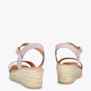 Esparto Y Alpargatas<miMaO Jerez – Sandalias De Esparto Y Piel Nude