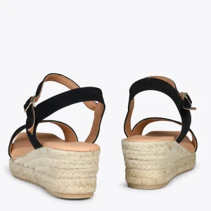 Esparto Y Alpargatas<miMaO Jerez – Sandalias De Esparto Y Piel Negro