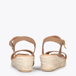 Esparto Y Alpargatas<miMaO Jerez – Sandalias De Esparto Y Piel Taupe