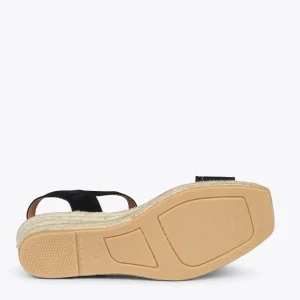 Esparto Y Alpargatas<miMaO Jerez – Sandalias De Esparto Y Piel Negro