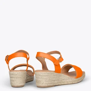 Esparto Y Alpargatas<miMaO Jerez Sandalias De Esparto Basicas Naranjas