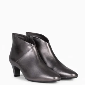 Botines De Mujer<miMaO Lady - Botines Napa Mujer Plata Vieja