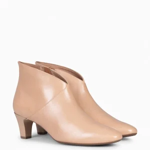Botines De Mujer<miMaO Lady - Botines Napa Mujer Beige