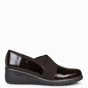 Cunas Confort<miMaO Lia - Zapatos De Cuna Con Tiras Elasticas Marron