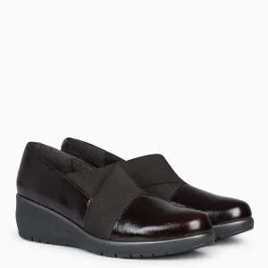 Cunas Confort<miMaO Lia - Zapatos De Cuna Con Tiras Elasticas Marron