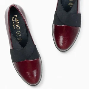 Cunas Confort<miMaO Lia - Zapatos De Cuna Con Tiras Elasticas Burdeos