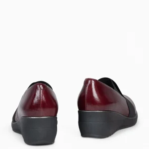 Cunas Confort<miMaO Lia - Zapatos De Cuna Con Tiras Elasticas Burdeos