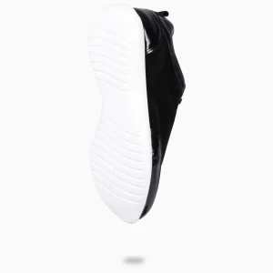 Deportivas<miMaO Loira - Zapatillas De Serraje Negro Con Charol Difuminado