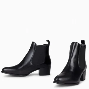 Botines De Mujer<miMaO London - Botin Chelsea De Tacón Negro