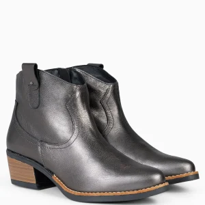 Botines De Mujer<miMaO Luisiana - Botin Estilo Cowboy Plomo