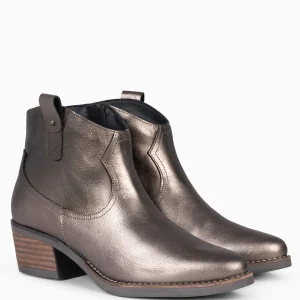 Botines De Mujer<miMaO Luisiana - Botin Estilo Cowboy Bronce