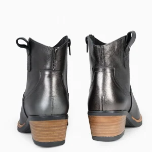 Botines De Mujer<miMaO Luisiana - Botin Estilo Cowboy Plomo