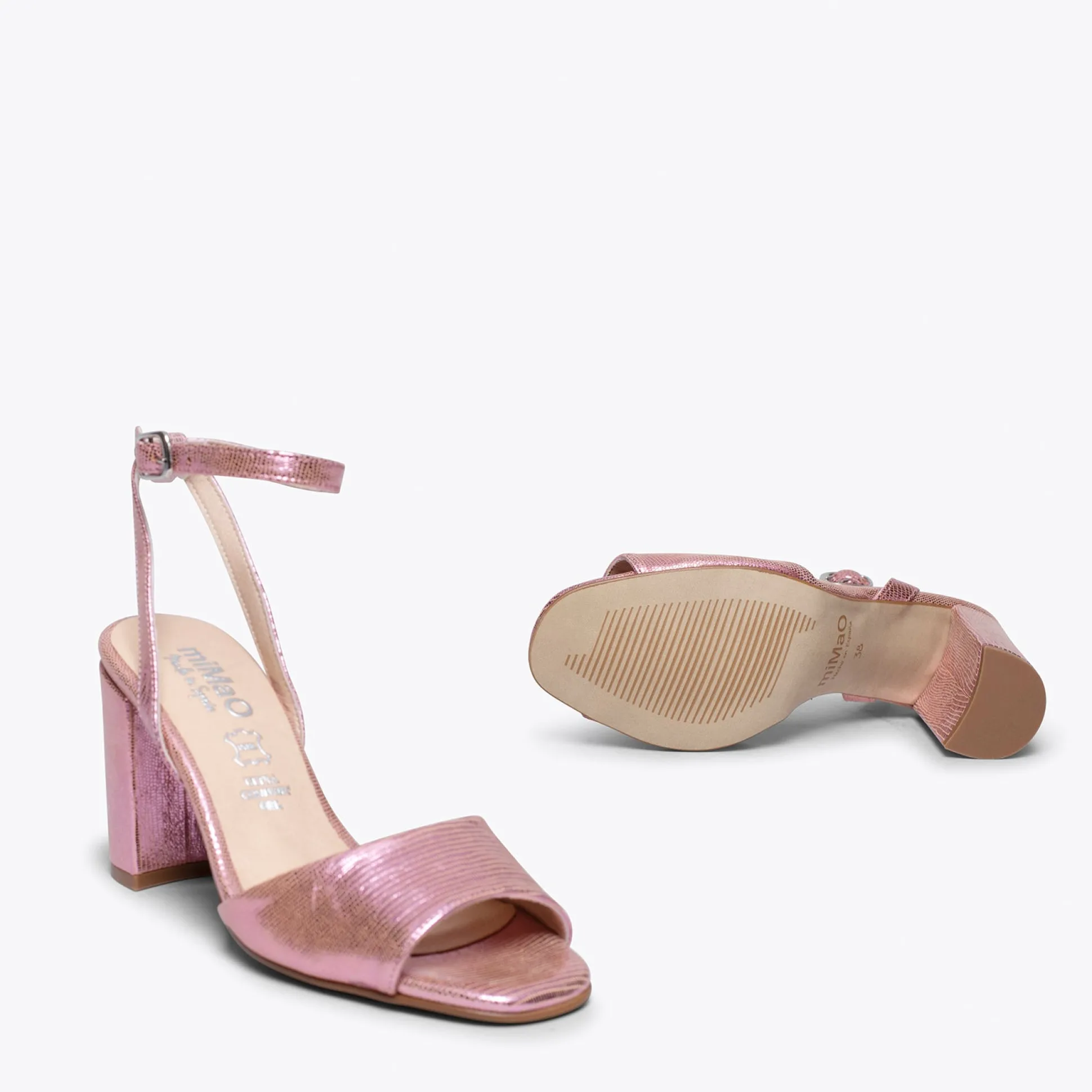 luna__sandalia_metalizada_2.webp Sandalias De Tacón<miMaO Luna - Sandalia Metalizada Rosa Con Tacón