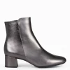 Botines De Mujer<miMaO Maia - Botin Serraje Mujer Plata Vieja