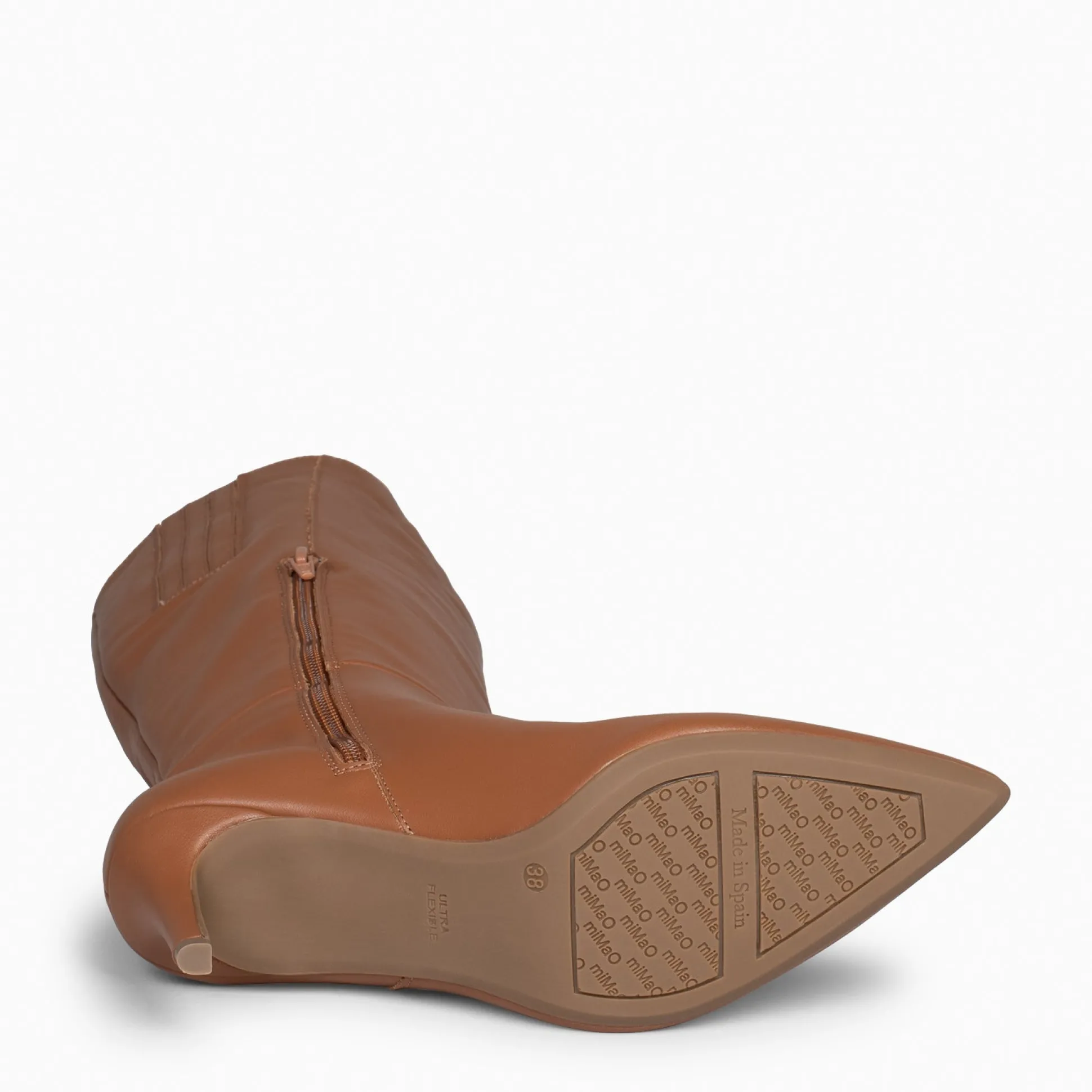 manhattan__botas_altas_de_3.webp Botas<miMaO Manhattan - Botas Altas De Tacón Fino Camel