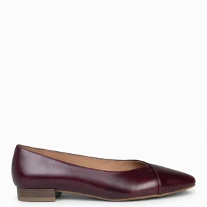 Mocasines Y Blucher<miMaO Marie – Zapatos Bajos De Punta Fina Burdeos