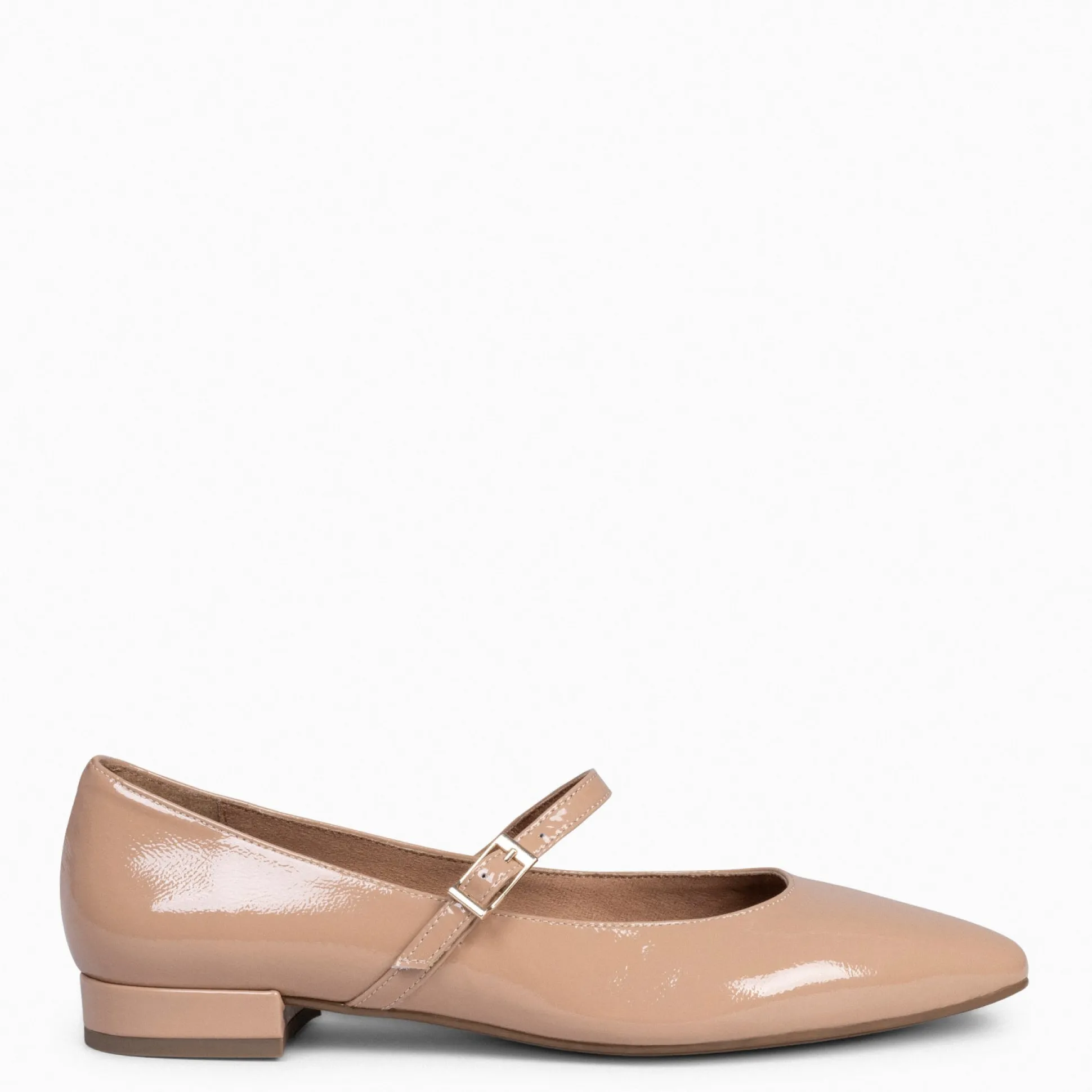 merceditas__zapatos_plano_0-1.webp Mocasines Y Blucher<miMaO Merceditas - Zapatos Planos De Charol Con Hebilla Nude