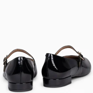Mocasines Y Blucher<miMaO Merceditas - Zapatos Planos De Charol Con Hebilla Negro