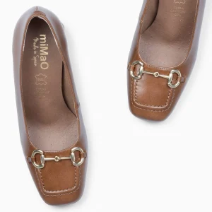 Mocasines Y Blucher<miMaO Mia – Zapatos Con Tacón Bloque Camel