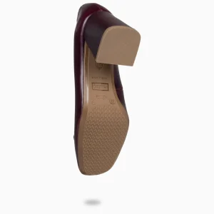 Mocasines Y Blucher<miMaO Mia – Zapatos Con Tacón Bloque Burdeos