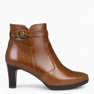 Botines De Mujer<miMaO Milan – Botines De Tacón Y Pulsera Decorativa Camel