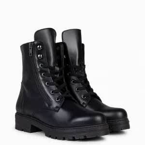 Botas<miMaO Militar – Botas Militares De Mujer Negro