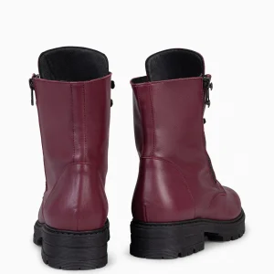 Botas<miMaO Militar – Botas Militares De Mujer Burdeos