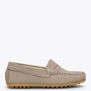 Zapato<miMaO Mocasin Mocasines Grises Para Niños De Piel