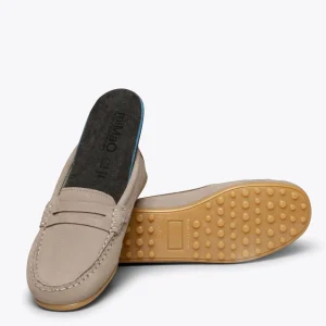 Zapato<miMaO Mocasin Mocasines Grises Para Niños De Piel