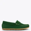 Zapato<miMaO Mocasin Mocasines Verdes Para Niños De Piel